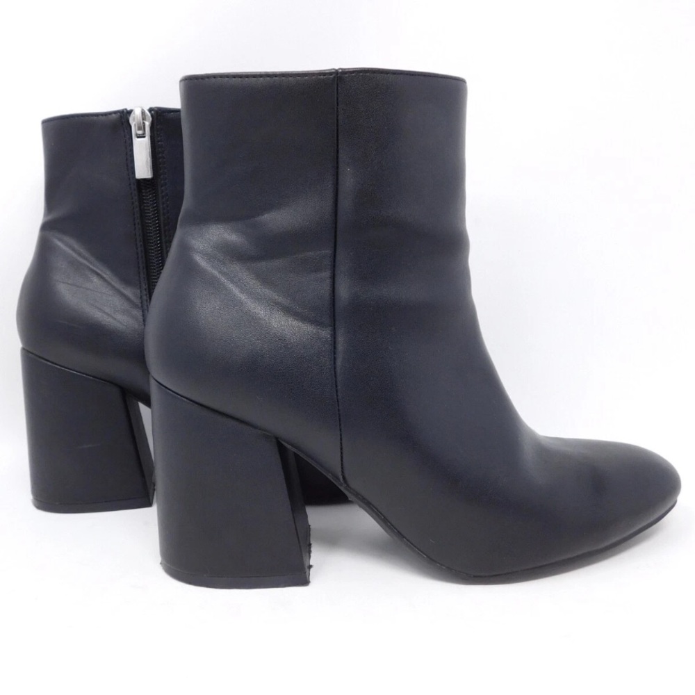 Wild Diva Women's Booties Size 7 Black Lounge Boots Side Zip Platform Shoes